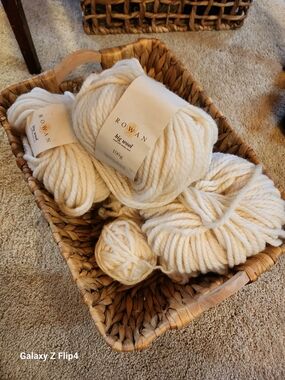 Rowan Big Wool Yarn - Cream Chunky Skeins